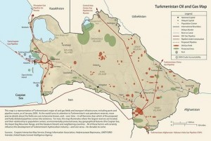 Turkmenistan Pipeline Map